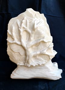Ficus Nautilus. Marmo bianco statuario